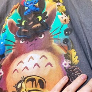 Totoro Lilo Stitch Shirt Graphic Tee Toothless Anime Fandom Kawaii Movie Print